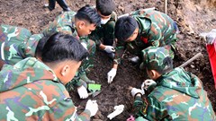 Phát hiện thêm 10 hài cốt liệt sĩ tại Công viên Lê Thị Riêng