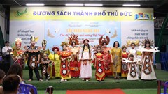 Sắc màu Việt phục truyền thống tỏa sáng tại Đường Sách TP Thủ Đức