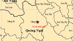 Quảng Ngãi xảy ra một trận động đất 4.5 độ độ richter 