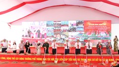 Phó Thủ tướng Hồ Quốc Dũng dự Lễ khởi công trường phổ thông liên cấp tại tỉnh Đắk Lắk