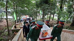 Quảng Ngãi: Truy điệu và an táng 10 hài cốt liệt sĩ