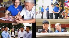 Người dân được thanh niên tình nguyện hỗ trợ thủ tục hành chính sau sáp nhập