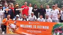 Đoàn Pickleball hàng đầu thế giới đã có nhiều trải nghiệm tại thủ đô Hà Nội trong hành trình “City Tour”