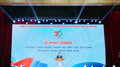 Phát động “Chương trình đồng hành với sinh viên Việt Nam tài năng công nghệ năm 2026“
