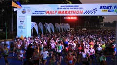 Hơn 3.500 VĐV tham dự Giải Half Marathon Thành phố mới Bình Dương 2024