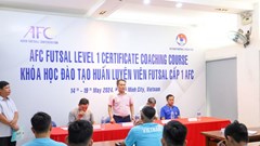 20 học viên tham dự khoá đào tạo HLV Futsal cấp 1 AFC 2024