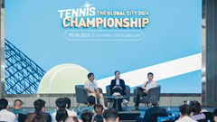 Khoảng 500 VĐV tham dự Giải quần vợt The Global City 2024