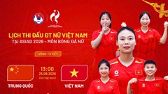 Lịch thi đấu của đội tuyển nữ Việt Nam tại tứ kết ASIAD 2026