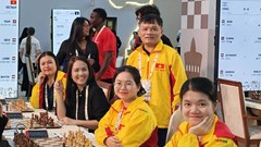 Cờ vua nữ Việt Nam thắng trận thứ 7 tại Olympiad 2026