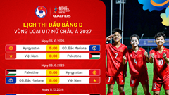 Lịch thi đấu của U17 nữ Việt Nam tại vòng loại U17 châu Á 2027