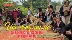 (Infographic) Ước vọng ấm no qua nghi thức thu thóc cầu mùa của người Khơ Mú