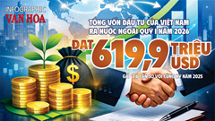 Việt Nam rót gần 620 triệu USD ra nước ngoài: Dòng vốn tăng gấp 2,6 lần chỉ sau 3 tháng