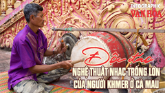 (Infographic) Độc đáo Nhạc Trống lớn Khmer Cà Mau – Di sản hơn 100 năm tuổi