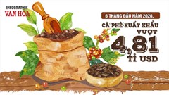 Xuất khẩu cà phê 6 tháng đầu năm 2026 vượt 4,81 tỉ USD