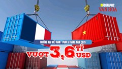 Thương mại Việt Nam - Pháp 6 tháng năm 2026 vượt 3,6 tỉ USD
