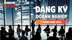 7 tháng năm 2026: 187.200 doanh nghiệp gia nhập và tái gia nhập thị trường