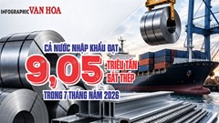 Việt Nam nhập 9,05 triệu tấn sắt thép sau 7 tháng, Trung Quốc chiếm gần 50%