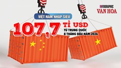 161,9 tỉ USD hàng Trung Quốc vào Việt Nam: Vì sao nhập siêu tới 107,7 tỉ USD?