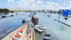 UAE ngập lụt do mưa lũ bất thường