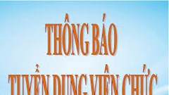 Thông báo thay đổi nội dung thông báo tuyển dụng viên chức năm 2024