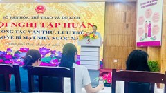 Bộ  VHTTDL tập huấn công tác văn thư, lưu trữ và bảo vệ bí mật Nhà nước
