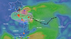 Bão Nongfa áp sát miền Trung
