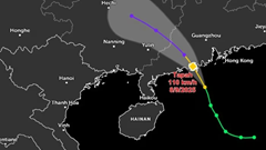Bão số 7 đổ bộ Trung Quốc, Hà Nội sắp mưa to