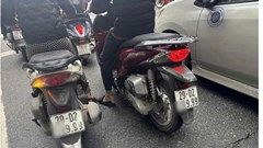 Hai xe SH trùng biển ở Hà Nội bị xử phạt thế nào?