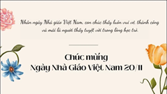 Lời chúc 20.11 trang trọng, ý nghĩa tặng thầy cô