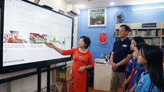 Học sinh trải nghiệm tri thức với dự án Thư viện số