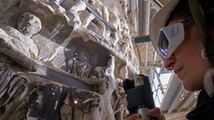 Italia trùng tu Cột đá La Mã cổ đại bằng công nghệ laser