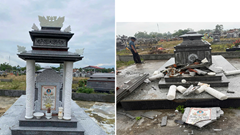 Khẩn trương điều tra vụ đập phá mộ tại Điện Bàn Bắc