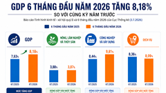 Điều gì tạo nên mức tăng trưởng GDP 8,18% trong 6 tháng đầu năm?