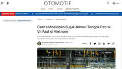 Báo chí Indonesia đặt kỳ vọng với dự án nhà máy xe điện VinFast