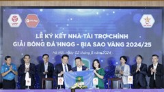 Bia Sao Vàng năm thứ ba đồng hành cùng Giải Hạng Nhất Quốc gia