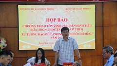 Lạng Sơn: Tôn vinh các điển hình tiêu biểu học tập và làm theo Bác