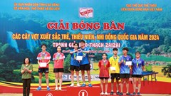 Bóng bàn CAND - T&T về nhất toàn đoàn giải trẻ quốc gia