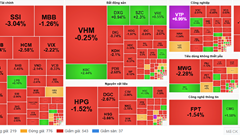 Chứng khoán phiên 15.11: VN-Index giảm hơn 13 điểm, khối ngoại bán ròng hơn 1.400 tỉ đồng