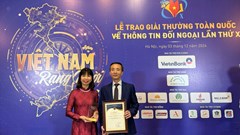 Sáng kiến Tủ sách Tiếng Việt đạt giải Nhì Giải thưởng Toàn quốc về Thông tin Đối ngoại lần thứ X