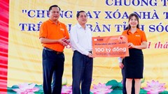 SHB ủng hộ tỉnh Sóc Trăng 100 tỷ đồng xóa nhà tạm, nhà dột nát