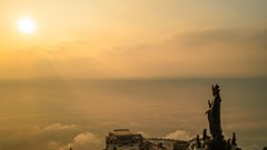 Tây Ninh bắn pháo hoa đón tết Dương lịch tại chân núi Bà Đen