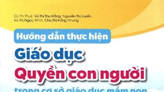 Hướng dẫn giáo dục quyền con người trong cơ sở giáo dục mầm non