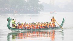 Tái hiện nét đẹp thể thao truyền thống qua Giải bơi chải Việt Trì mở rộng