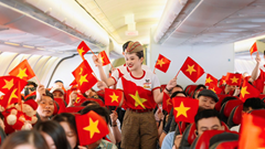 Những chuyến bay Vietjet mang cờ đỏ - sao vàng rực rỡ khắp trong ngoài nước dịp kỷ niệm 80 năm Quốc khánh 2.9