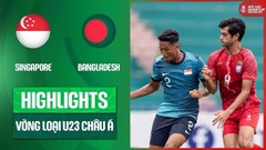 Highlight U23 Singapore vs U23 Bangladesh: Cơn mưa bàn thắng 