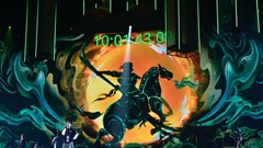 Hình ảnh Thánh Gióng xuất hiện trong buổi tập đầu tiên của đoàn Việt Nam