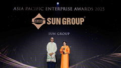 Sun Group nhận giải thưởng “Thương hiệu truyền cảm hứng châu Á 2025” do APEA trao tặng