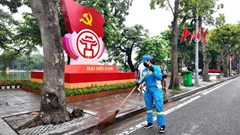 Urenco tăng cường vệ sinh môi trường phục vụ Đại hội Đảng bộ thành phố Hà Nội lần thứ XVIII, nhiệm kỳ 2025–2030