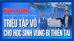 Triệu tập vở cho học sinh vùng bị thiên tai