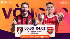 Link xem trực tiếp Bournemouth vs Arsenal, 0h30 ngày 4.1, vòng 20 Ngoại hạng Anh